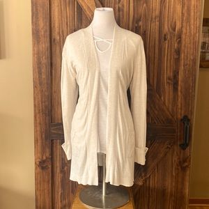 Cream lighter weight cardigan. Too big need to find it a home.